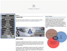 Tablet Screenshot of emsresearch.org